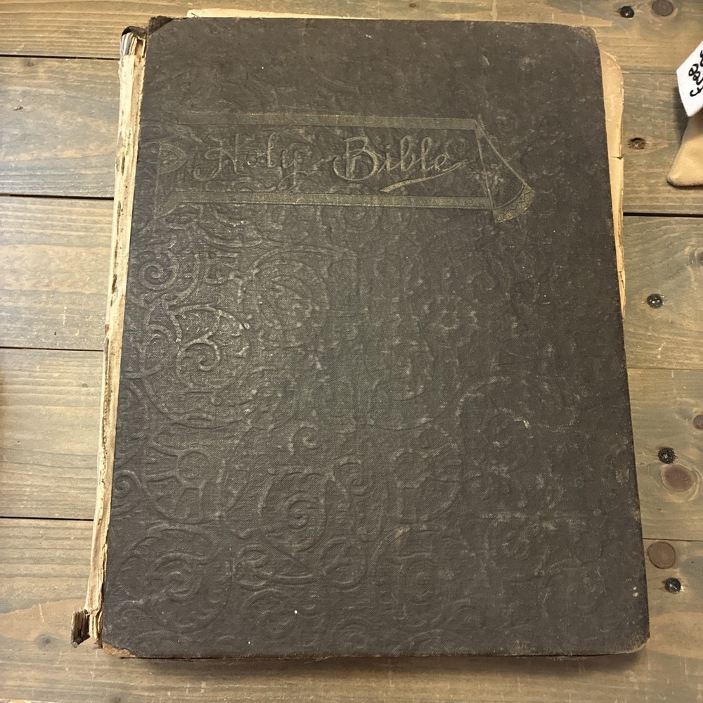 A. J. Holman & Co. The Holy Bible Holman's Edition 1895 Hardcover RARE ANTIQUE
